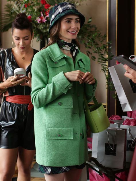 green chanel coat emily in paris|emily in paris season 4.